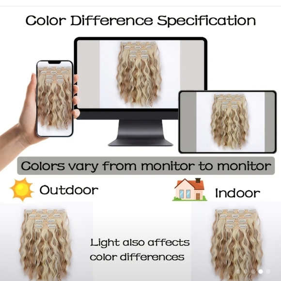 Mixed Platinum Blonde Hair Extensions - Picture 4 of 5